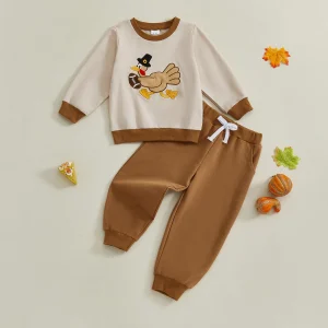 Thanksgiving Baby Boy Outfit Set
