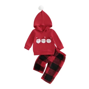 Santa Hoodie and Pant Set
