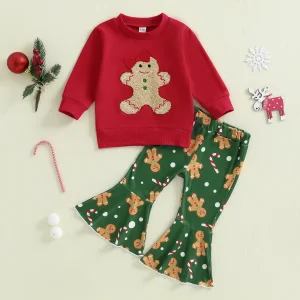 Girls Holiday Gingerbread Outfit