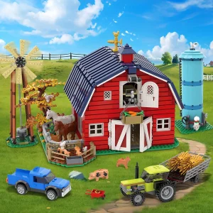 Barn Construction  Brick Kit/ Adults/Teens/ 8+