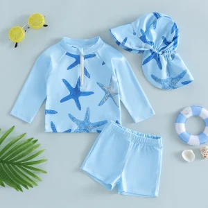 Baby Boys Cute Starfish Print Swimwear