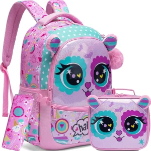 3PCS Cute Animal Print Backpack