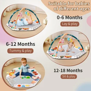 Tummy Mat w/Hanging Sensory Toys