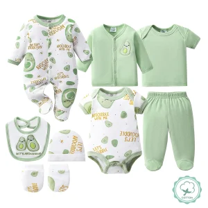 8pcs Unisex Baby Set
